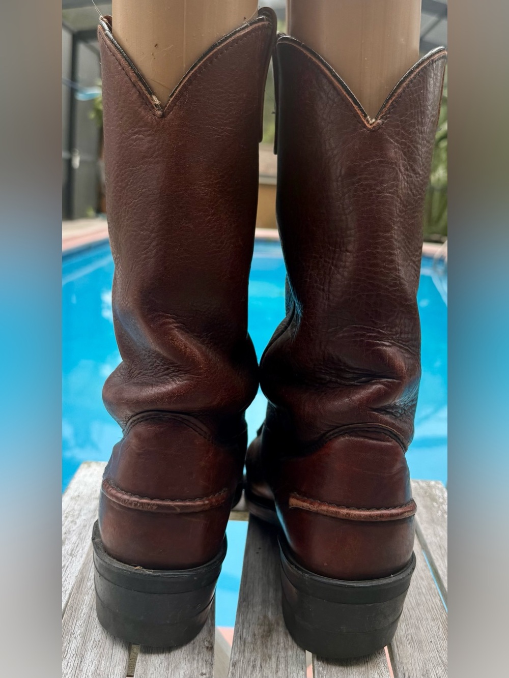 DOUBLE H WESTERN WORK BOOTS 1612 OIL RESISTANT MENS 9.5D - Picture 6 of 8